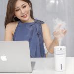 H2o 500ml Ultrasonic Air Humidifier Tabletop Led Light Aroma Diffuser USB Power for sale