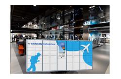 China Keyless Express Company 24/7 Automated Parcel Lockers , Courier Locker With Barcode supplier