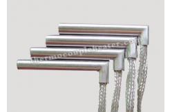 China High Density Right Angel Cartridge Heaters , Electrical Heating Elements with Metal Hoses supplier