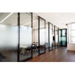 Movable Partition Walls Flexible Frosted Glass Room Dividers For Office