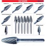 CNC Engraving Carbide Wood Carving Bits Good Mechanical Stability Carbide Burr Cutter for sale