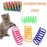 Best  Interactive Plastic Cat Spiral Spring For Swatting, Biting, Hunting Kitten Toys for sale