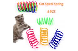 China Best  Interactive Plastic Cat Spiral Spring For Swatting, Biting, Hunting Kitten Toys supplier