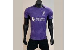 China Wear Durable 100% Polyester Jersey Purple Polyester Shirt supplier