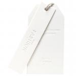 100D SGS Custom Garment Tags , 75D Kraft Paper Tags With String for sale