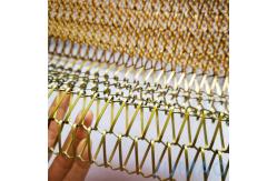 China Spiral Copper Aluminum Metal Mesh Curtain Texture For Commercial Spaces supplier