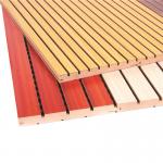 Interior Wooden Grooved Acoustic Panel Pop Ceilings PVC Wall Panels for sale