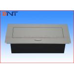 Silver Pneumatic Meeting Table Standard Power Socket Pop Up 265*130*65 Mm