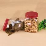 Eco - Friendly 20oz Square Pet Jar For Nuts Packaging 660ml  ISO 9001 for sale