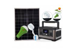 China LED Control Panel Li Battery Portable Solar Generators For Camping supplier