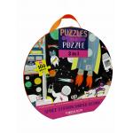 100 Pieces Preschoolers Giant Shaped Paper Jigsaw Puzzle 3 In 1 Space Station 18*18.5 Inch for sale