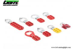 China Nylon Handle 25mm 1'' 13 Holes Steel Hasp Lockout supplier