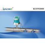 KUFF2000 Clamp On Ultrasonic Flow Meter Main Unit And Sensor Fixed On Pipe for sale