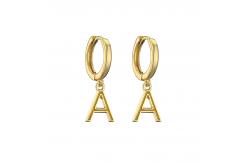 China 18K Gold Plated Initial Pendant supplier