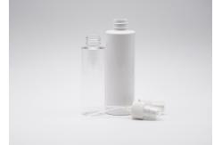China 50ml Cosmetic Transparent Plastic Spray Bottle White Empty Fine Mist Spray Bottle supplier