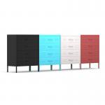 4 Drawers Home Use Metal Storage Half Height Locker With Stand Leg