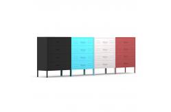 China 4 Drawers Home Use Metal Storage Half Height Locker With Stand Leg supplier