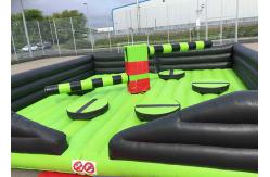 China Customized Inflatable Sports Games , Inflatable Eliminator With Rotative Machine supplier