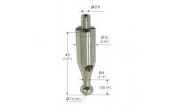 China Nickel Brass Cone Aircraft Cable Gripper For 1~2mm Cable YW86064 supplier