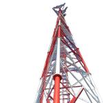 Galvanised Telecommunication 3 Legged Tubular Steel Tower 15m - 50m for sale