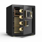Height 45cm Black Electronic Fingerprint Lock Security Home Safe