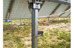China Simple One Axis Solar Tracker 20% N-S Slope With Auto Night Position supplier