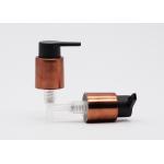 Bronze Glossy Closure 24mm Cosmetic Treatment Pumps With Matte PP Pump Head