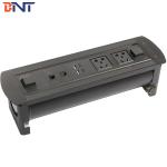 110~240V Rated Voltage Brushed Aluminum Alloy Table  Flip Up Hidden Connector for sale