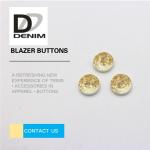 Professional Custom Blazer Shirt Buttons , Extra Large Yellow Buttons Modern 3D Printing Buttons for sale