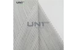 China Smooth Canvas Interlining For Tailoring Materials / Men Suits Fusible Interlining Fabric supplier