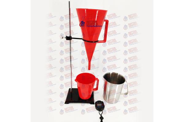 MLN-5 Drilling Fluids Testing Equipment 1500ml Marsh Funnel Viscometer With Support
