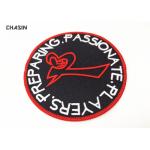 Eco - Friendly 3D Embroidery Patches 4 Diameter For Hats / Bedding