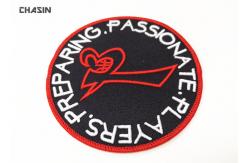 China Eco - Friendly 3D Embroidery Patches 4 Diameter For Hats / Bedding supplier