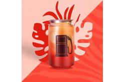 China Sealing Machine 350ml Pet Beverage Can With Easy Open Lid supplier