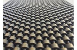 China Interior Wall Cladding Johnson  Wire Screen , Antique Brass Finished Crimpled Mesh supplier