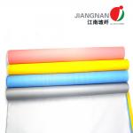 One Side Silver Silicone Coated Fiberglass Fabric For Fire Prevention