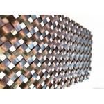 Copper Plated Architectural Wire Mesh Stainless Steel 304 For Cabinets
