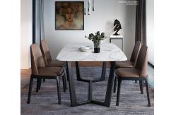 China Wooden Contemporary Luxury Dining Table And Chairs 6-8 Seater Dining Set supplier