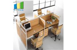 China 30mm Partition Panel Office Workstation Desk With Cubicles Standard Size supplier