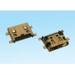 SMT SMD C Type HDMI Cable Connector Female 19 Pin Gold Plated For PCB for sale