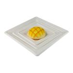 6Inch Biodegradable Sugarcane Bagasse Plates Square Retangular Plate 7Inch for sale