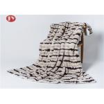 Animal Print Stripe Mink Fur Plush Fur Blanket Rectangular Keeping Warm for sale