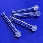 Factory custom high temperature resistant bulb quartz tube for sale