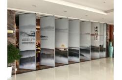 China Ballroom Sliding Portable Hall Movable Partition Walls With Landscape Painting supplier