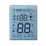 Transparent HTN LCD Panel Monochrome Segment LCD Display Panel For Thermostat for sale