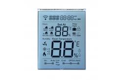 China Transparent HTN LCD Panel Monochrome Segment LCD Display Panel For Thermostat supplier