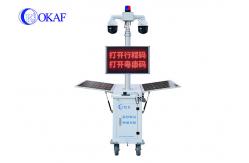 China Mobile Sentry Solar Surveillance Trailer IP65 For Epidemic Prevention Monitoring supplier