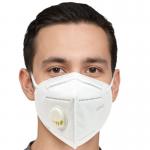 Adults 5Ply Disposable Protective Face Mask KN95 With Single Valve for sale