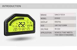 China DO903 Race Car Gauges 6.5 OBDII Bluetooth Race Car Dashboard supplier