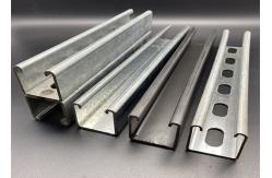 China Custom Length 3m 6m Zinc Plated Perforated Unistrut Channel supplier